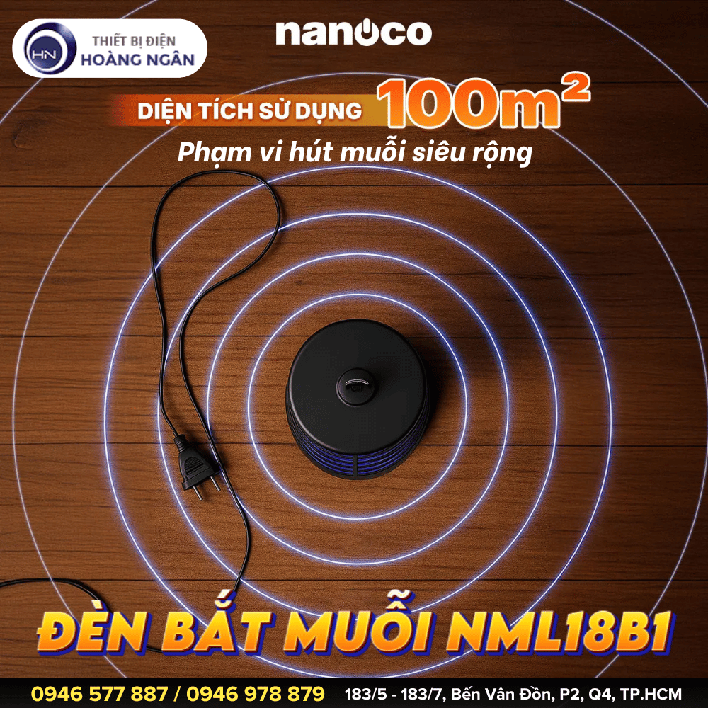 Đèn Bắt Muỗi Thông Minh Nanoco NML18B1
