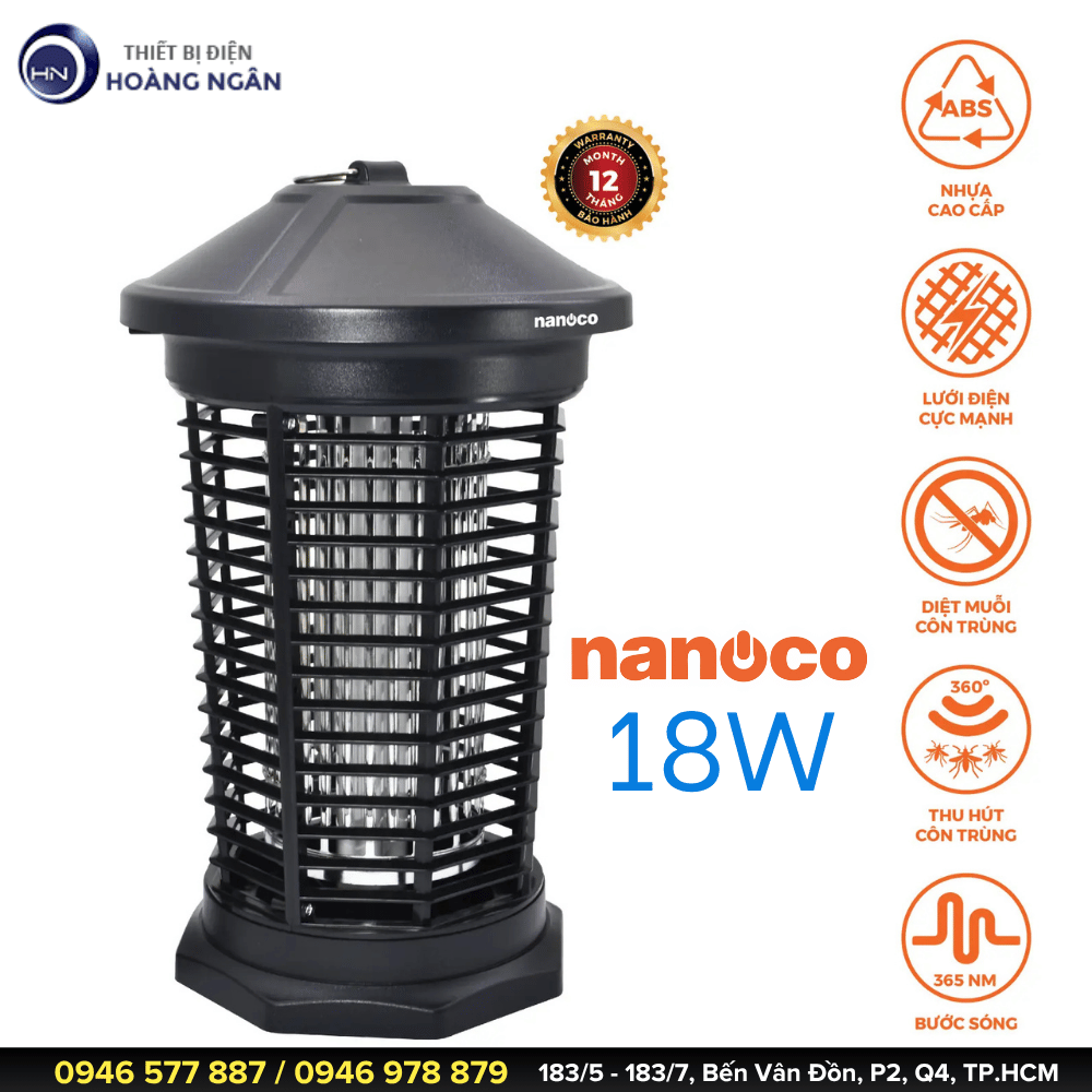 Đèn Bắt Muỗi Thông Minh Nanoco NML18B1