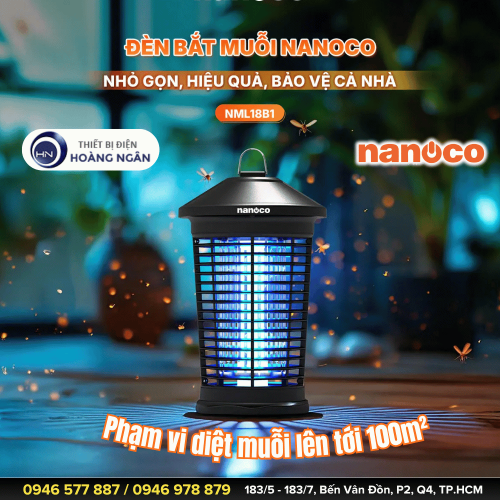 Đèn Bắt Muỗi Thông Minh Nanoco 