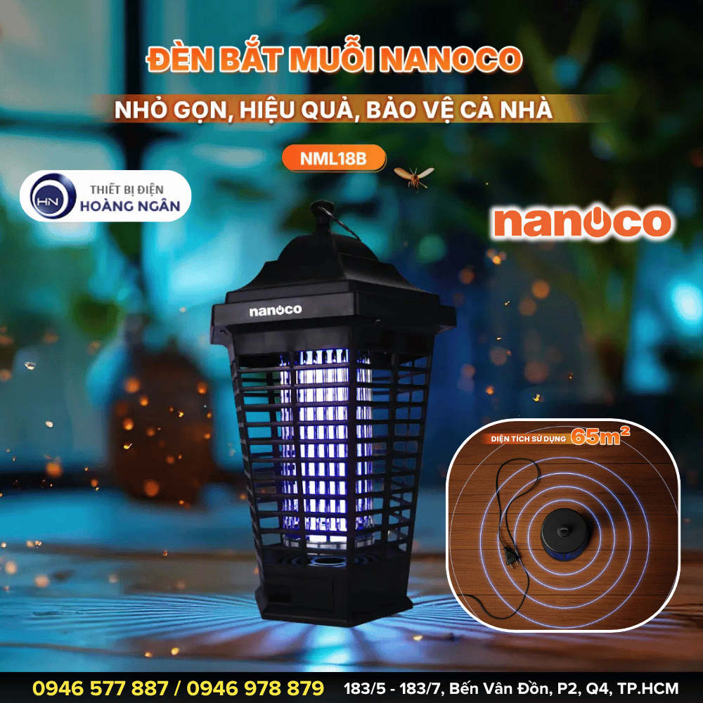 Đèn Bắt Muỗi Thông Minh Nanoco 