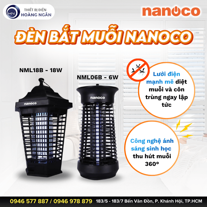 Đèn Bắt Muỗi Thông Minh Nanoco