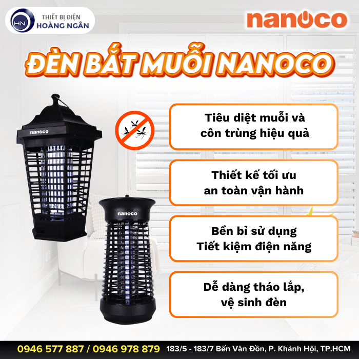 Đèn Bắt Muỗi Thông Minh Nanoco