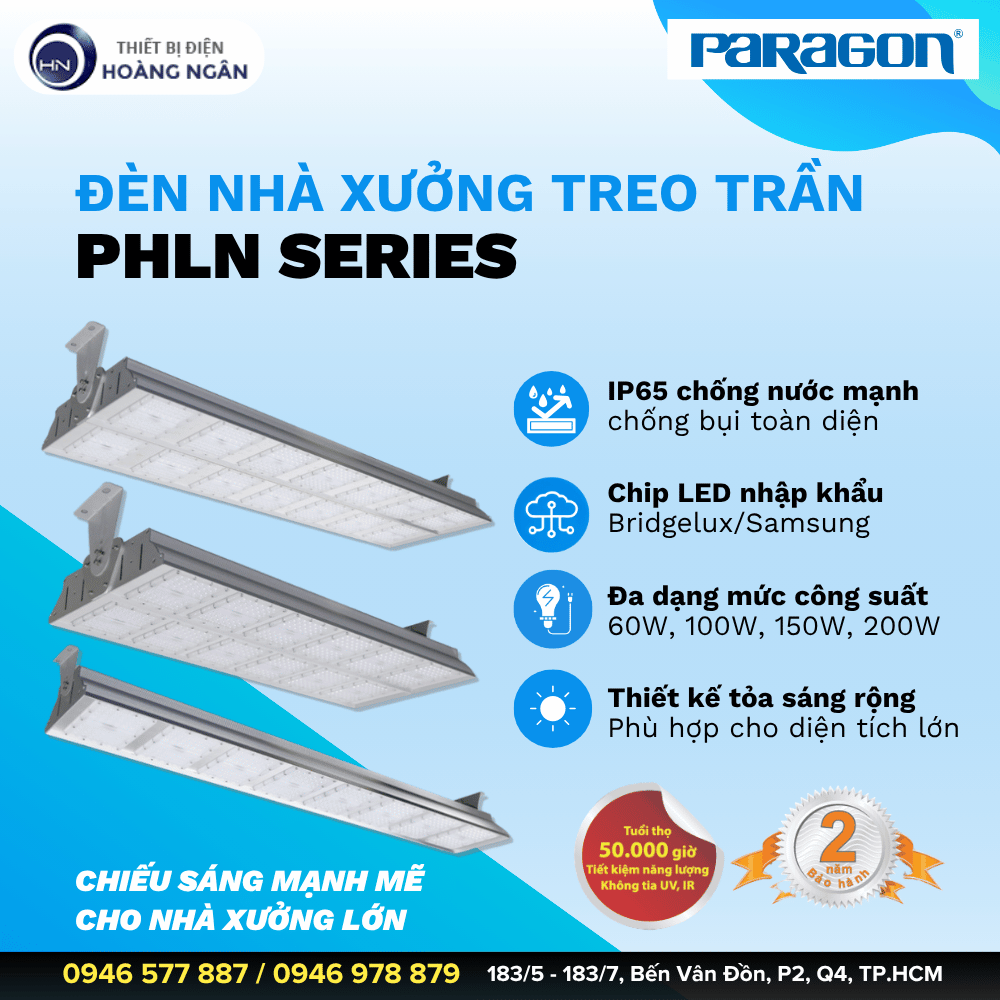 Đèn Cao Áp Treo Trần Paragon PHLN Series