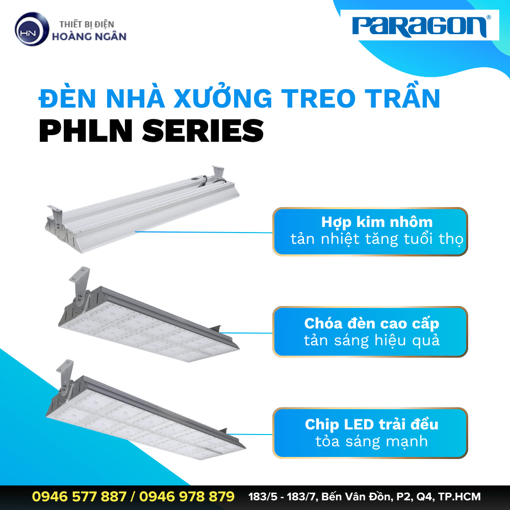 Đèn Cao Áp Treo Trần Paragon PHLN Series