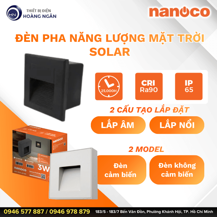 Đèn Chân Cầu Thang Nanoco Stella Series