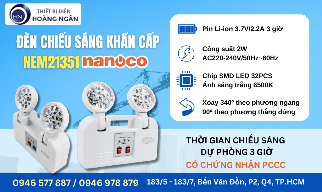 Đèn Chiếu Sáng Khẩn Cấp Nanoco NEM21351