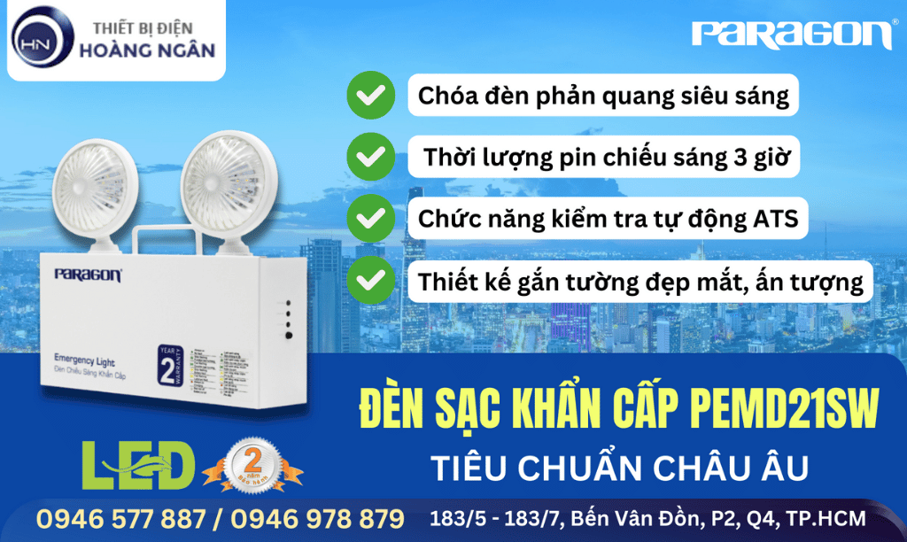 Đèn chiếu sáng sự cố Paragon PEMD21SW