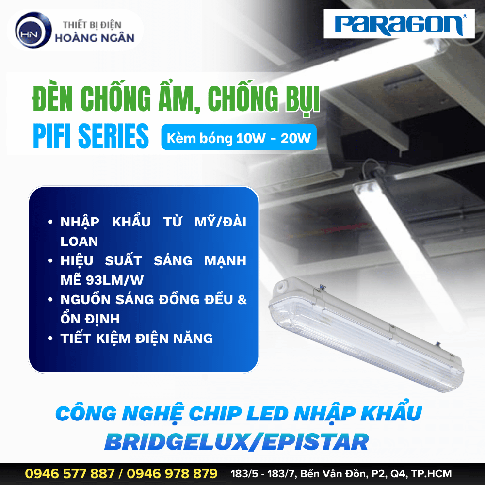 Đèn Chống Thấm, Chống Bụi Paragon PIFI Series