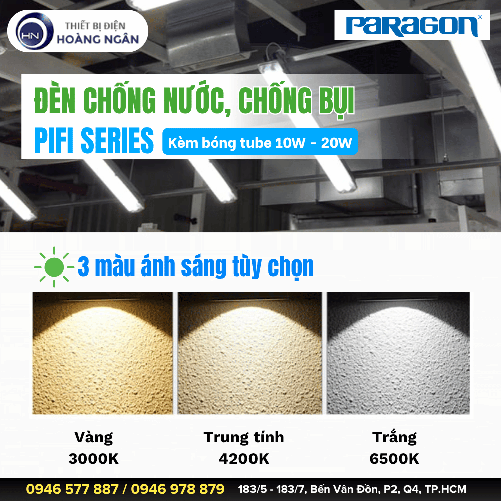 Đèn Chống Thấm, Chống Bụi Paragon PIFI Series