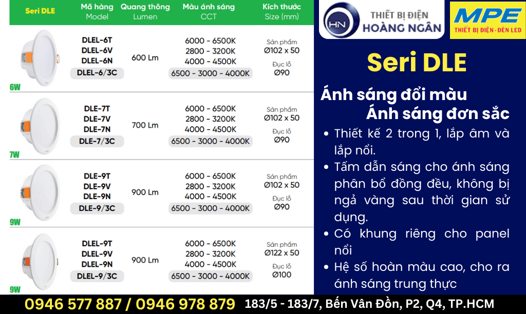 Đèn Ống Bơ Emerald OBR-SS Series KingLed