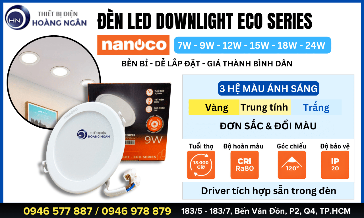 Đèn Downlight Âm Trần ECO Series - Nanoco