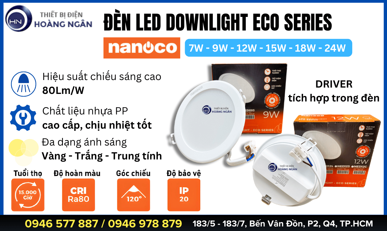 Đèn Downlight Âm Trần ECO Series - Nanoco