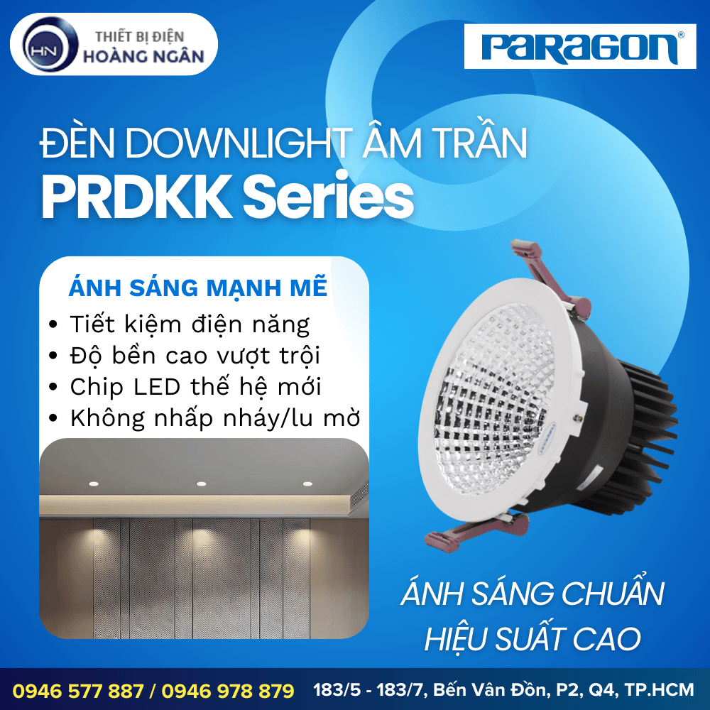 Đèn Downlight Âm Trần Paragon PRDKK Series