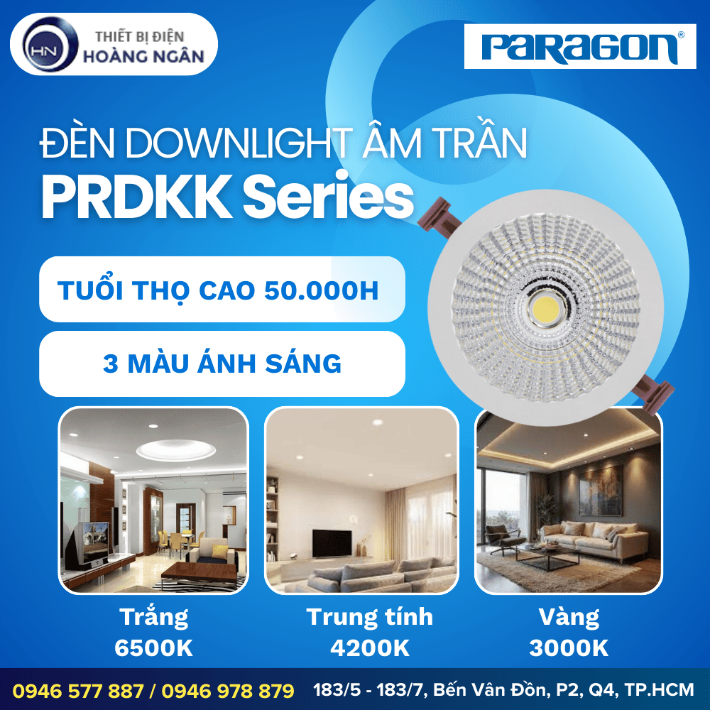 Đèn Downlight Âm Trần Paragon PRDKK Series - Có dimmer triac
