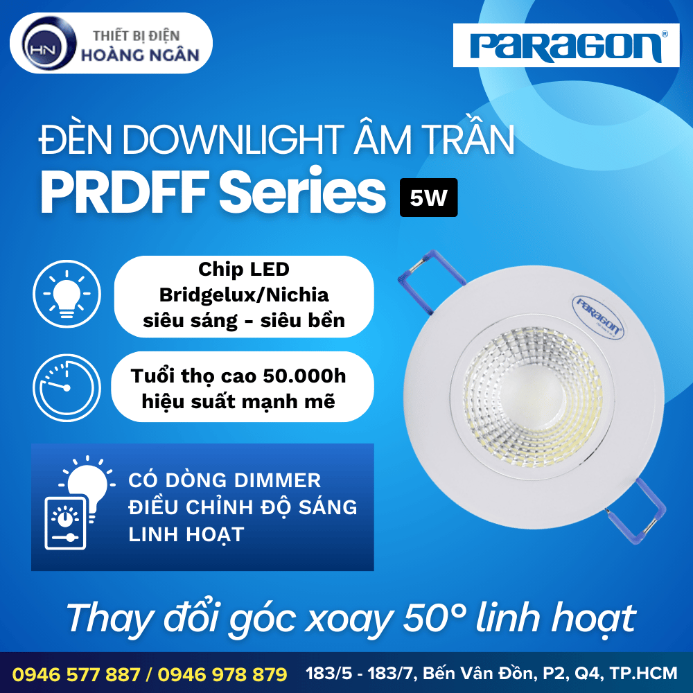 Đèn Downlight Âm Trần Paragon PRDFF Series
