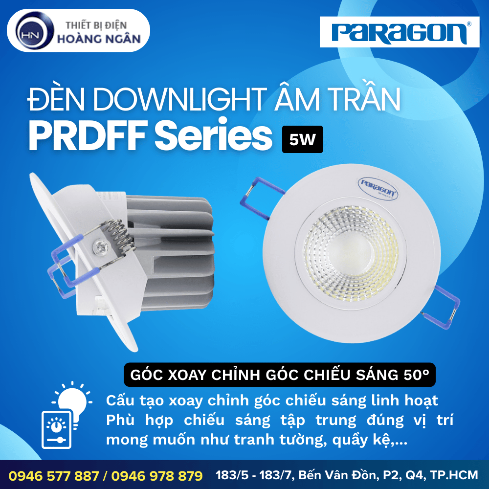 Đèn Downlight Âm Trần Paragon PRDFF Series