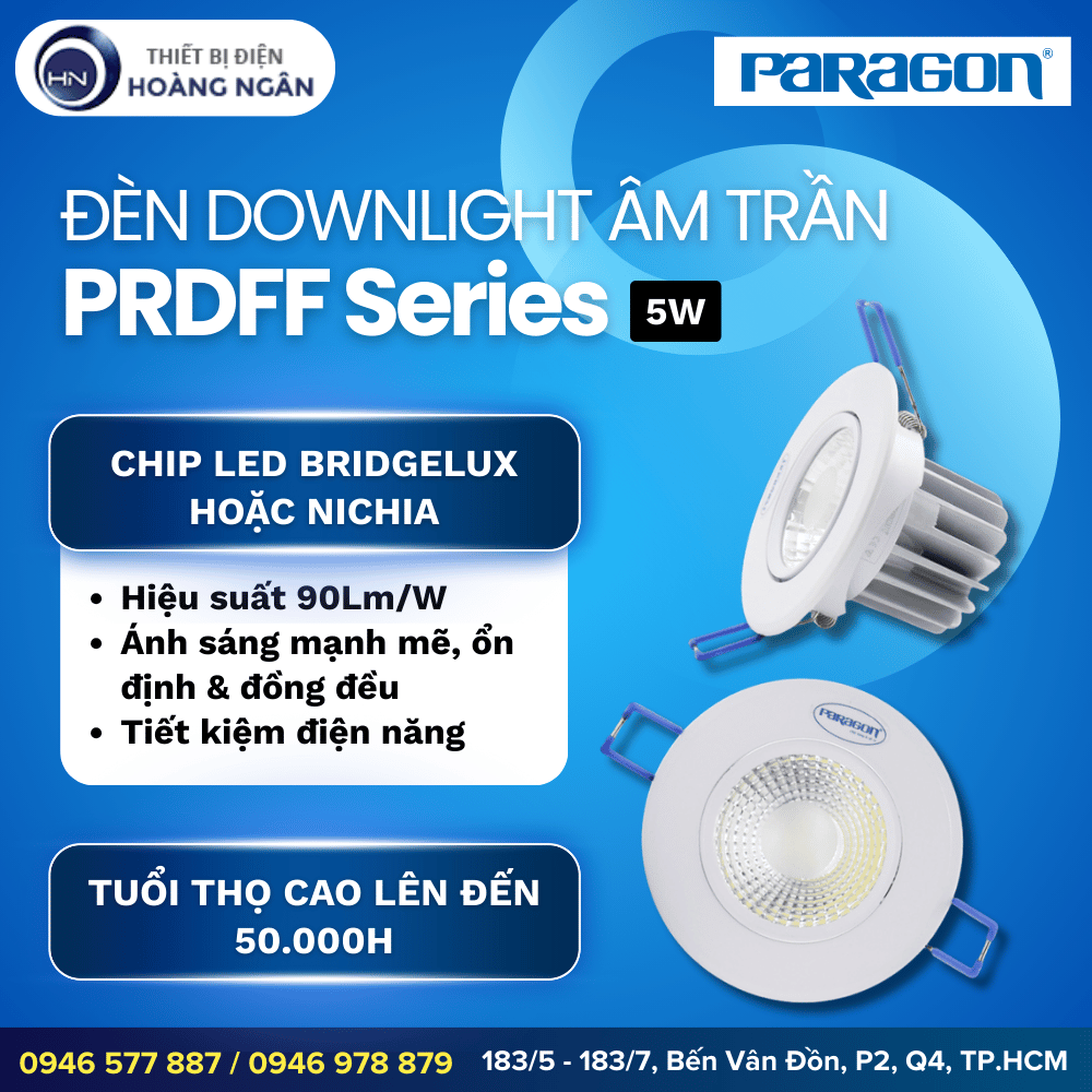 Đèn Downlight Âm Trần Paragon PRDFF Series