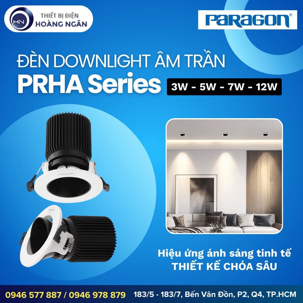 Đèn Downlight Âm Trần Paragon PRHA Series