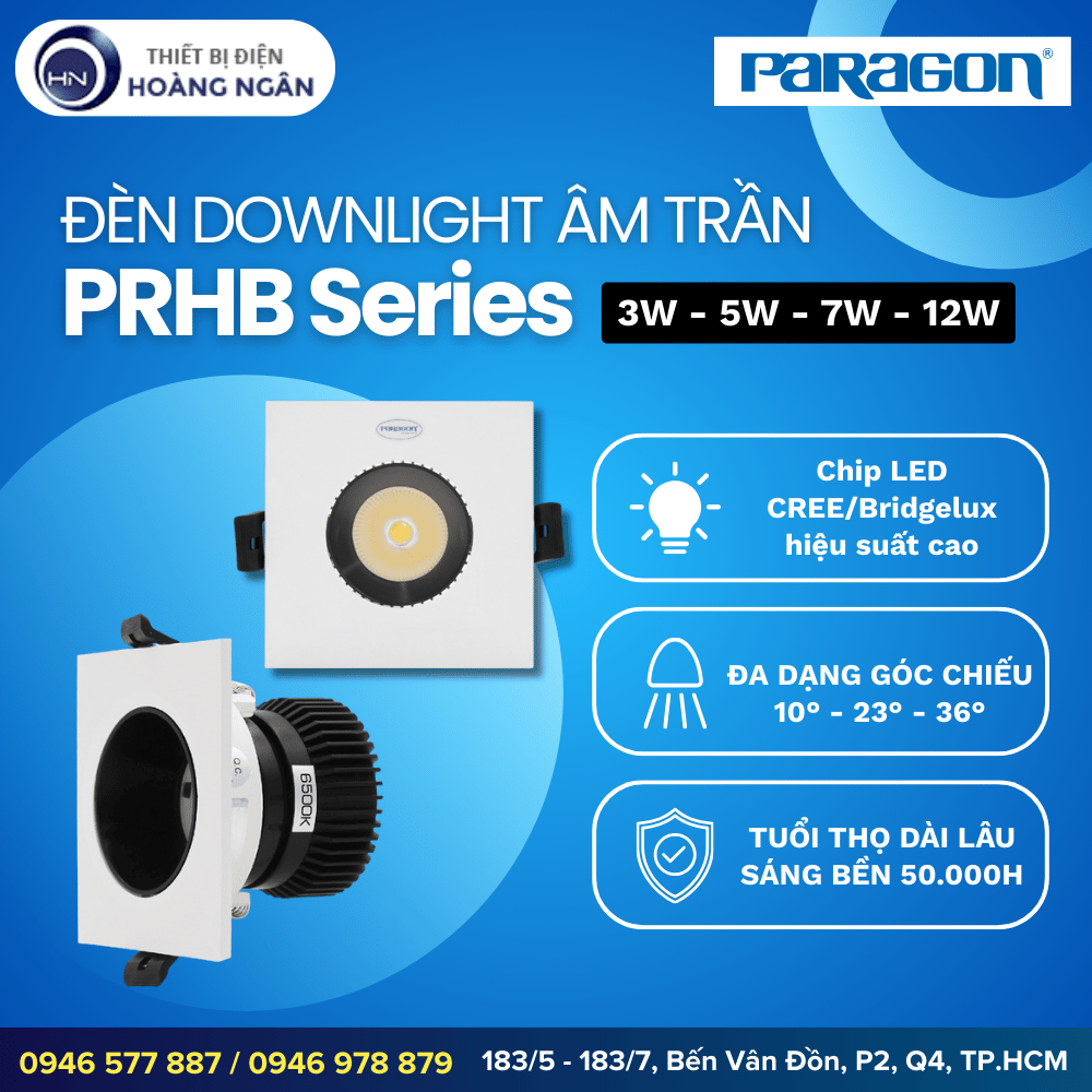 Đèn Downlight Âm Trần PRHB Series Paragon