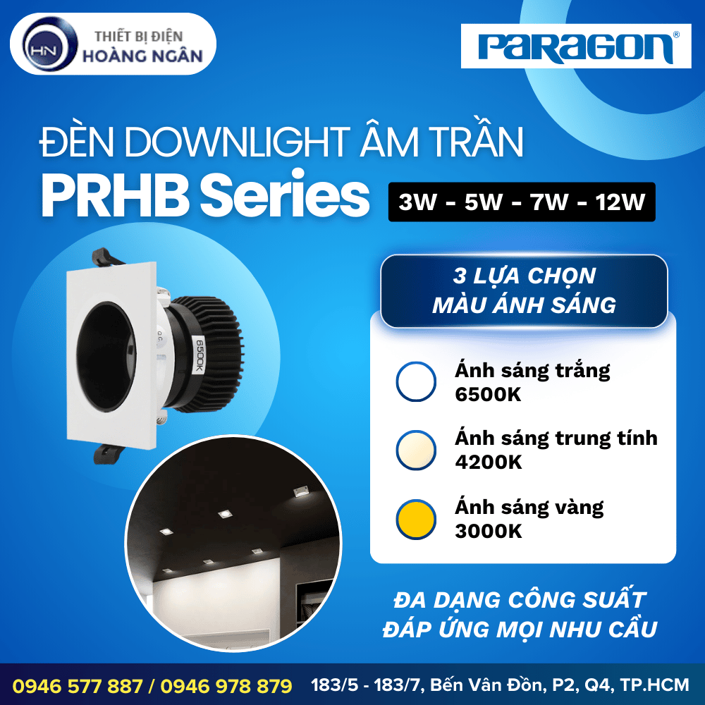 Đèn Downlight Âm Trần PRHB Series Paragon