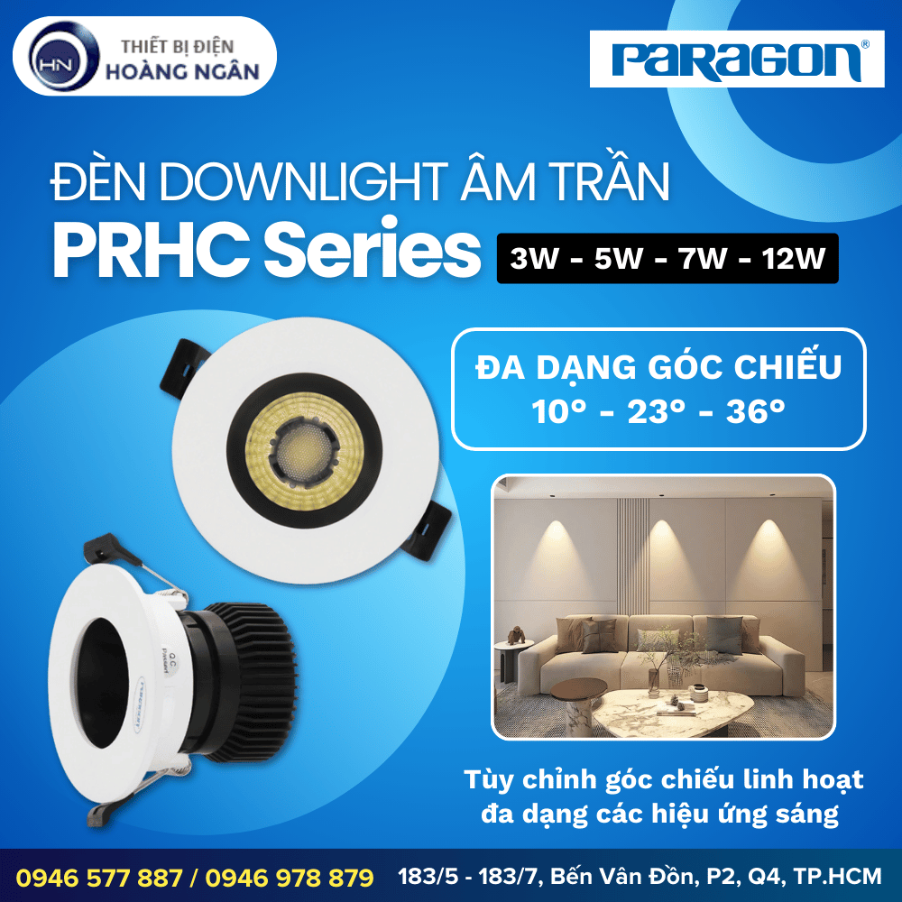 Đèn Downlight Âm Trần Paragon PRHC Series
