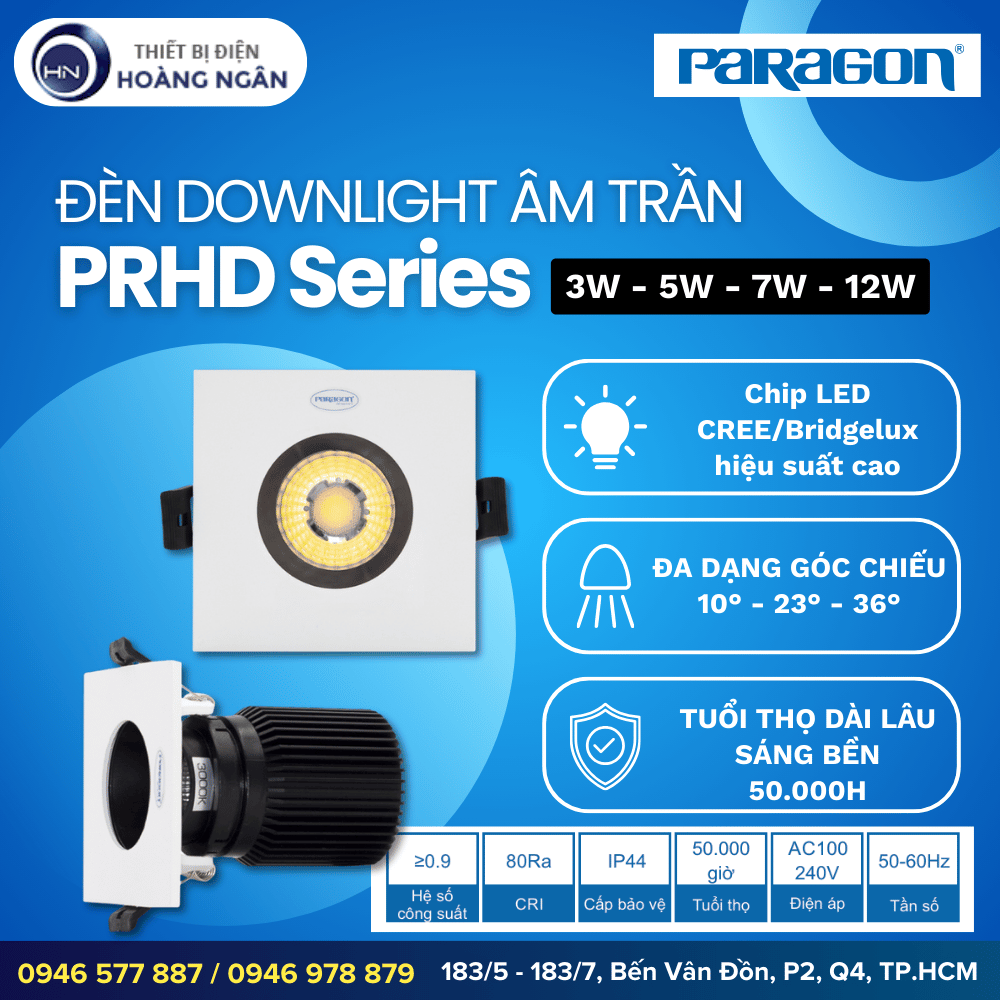 Đèn Downlight Âm Trần Paragon PRHD Series