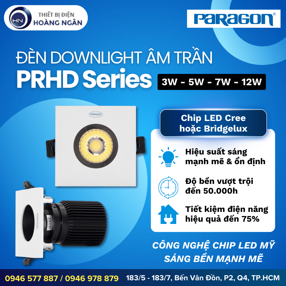 Đèn Downlight Âm Trần Paragon PRHD Series