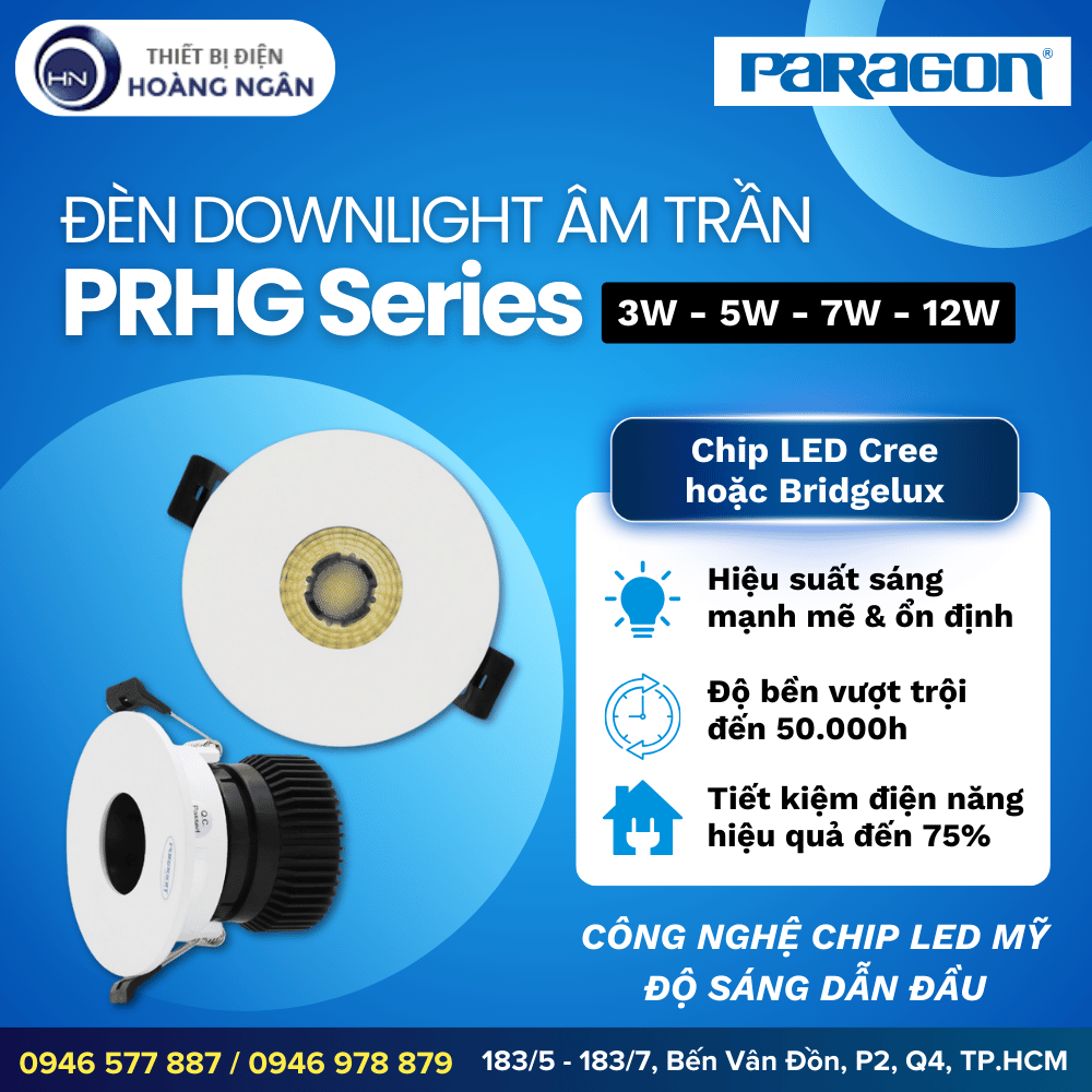 Đèn Downlight Âm Trần Paragon PRHG Series