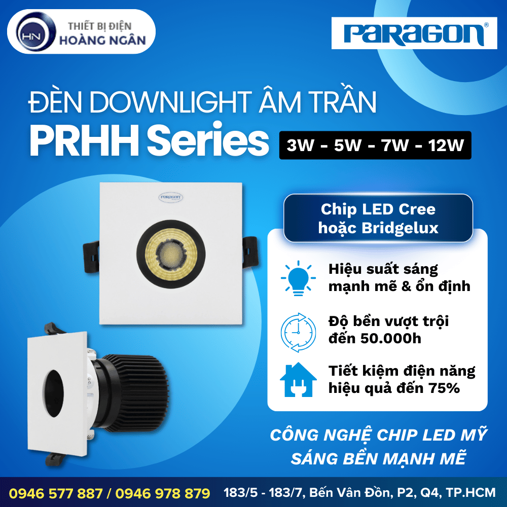 Đèn Downlight Âm Trần Paragon PRHH Series
