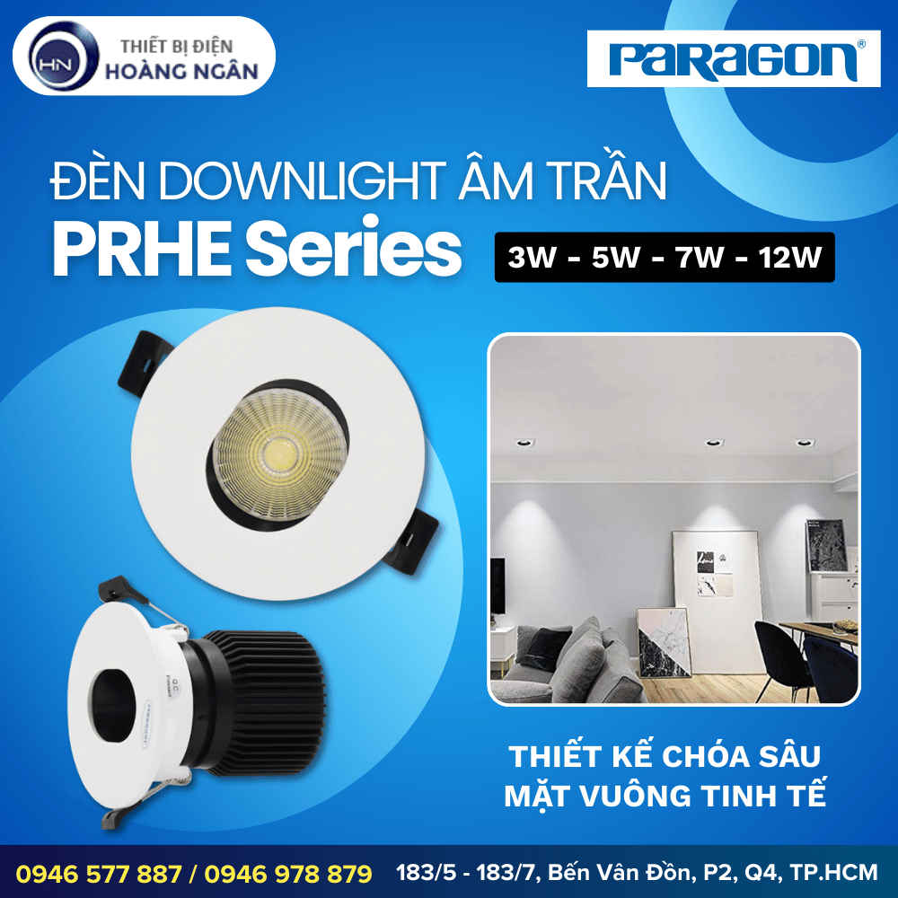 Đèn Downlight Âm Trần Paragon PRHE Series