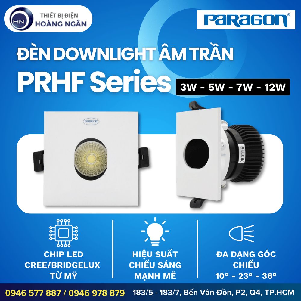 Đèn Downlight Âm Trần Paragon PRHF Series