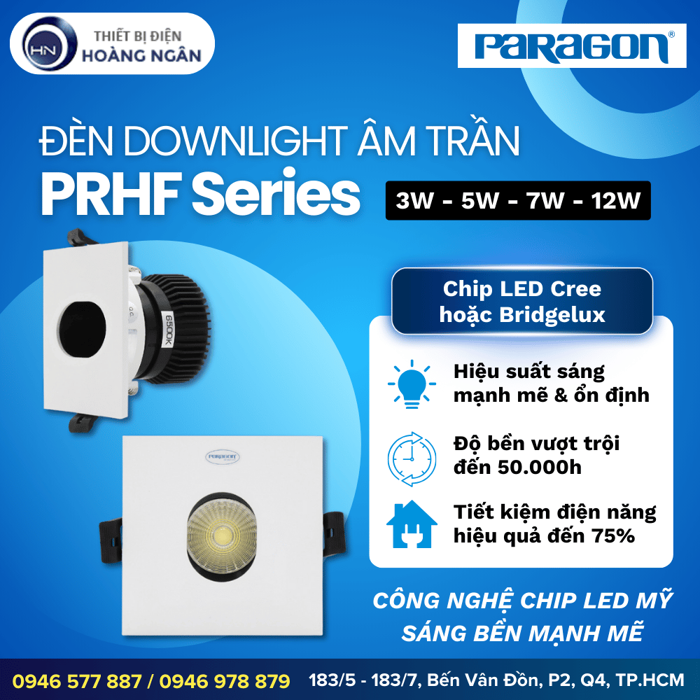 Đèn Downlight Âm Trần Paragon PRHF Series