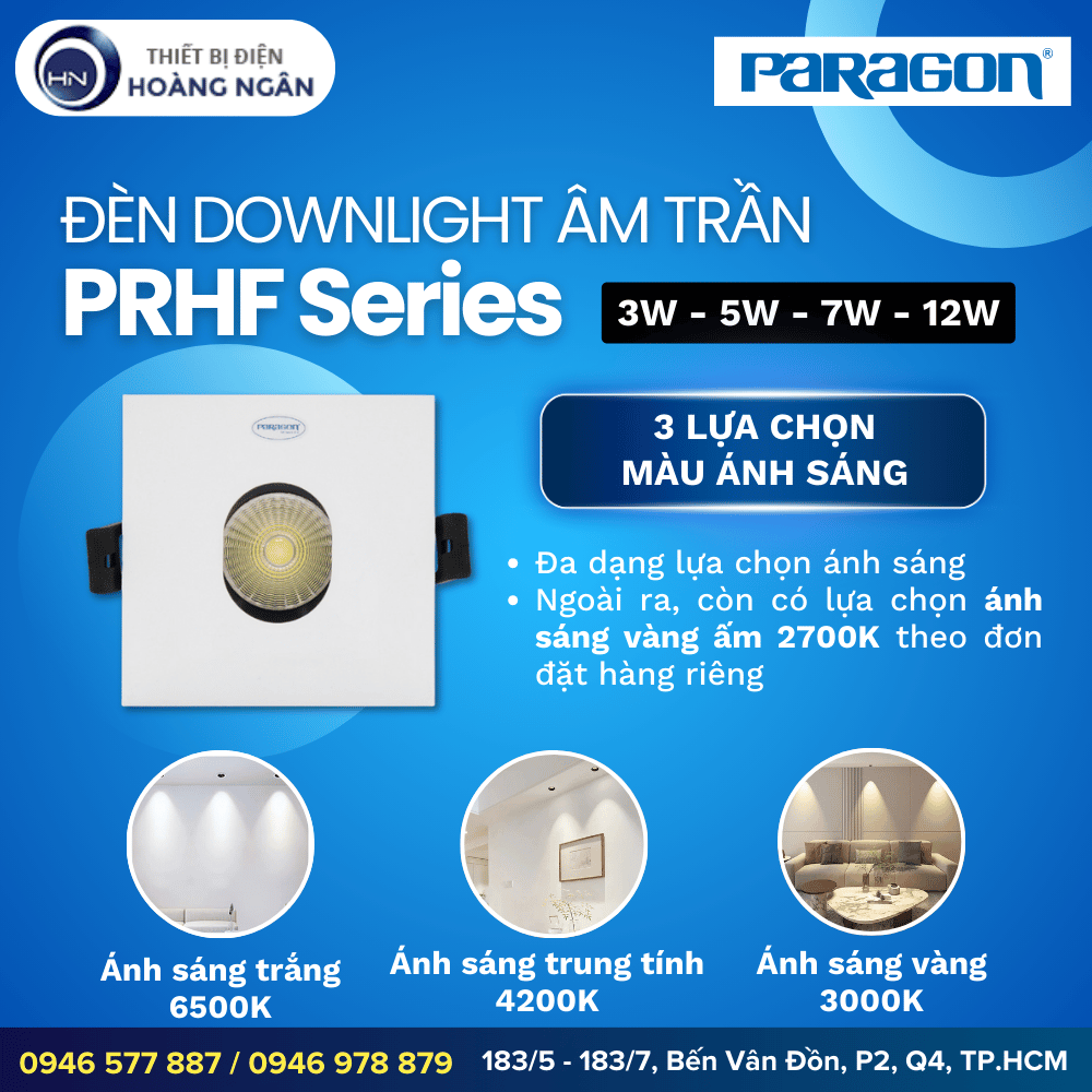 Đèn Downlight Âm Trần Paragon PRHF Series