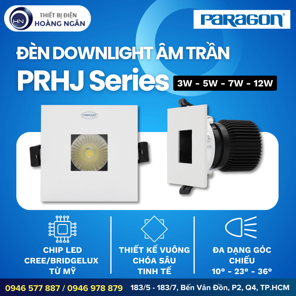 Đèn Downlight Âm Trần Paragon PRHJ Series
