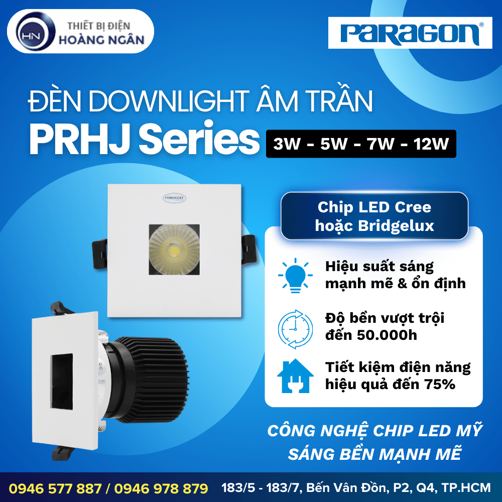 Đèn Downlight Âm Trần Paragon PRHJ Series
