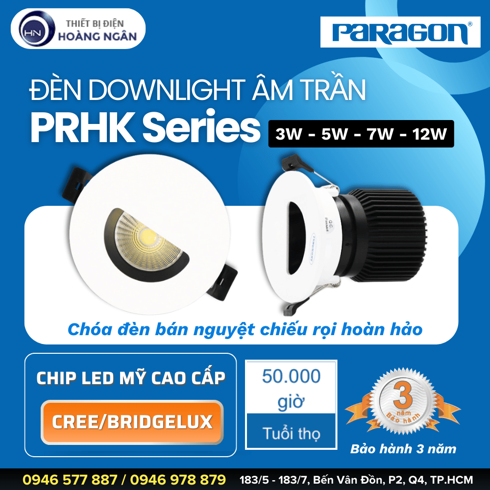 Đèn Downlight Âm Trần Paragon PRHK Series