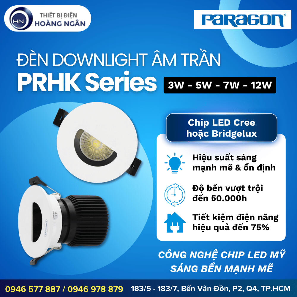 Đèn Downlight Âm Trần Paragon PRHK Series