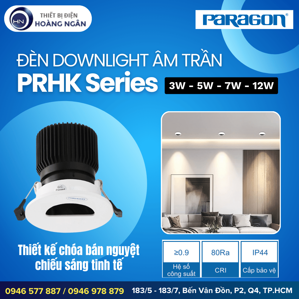 Đèn Downlight Âm Trần Paragon PRHK Series