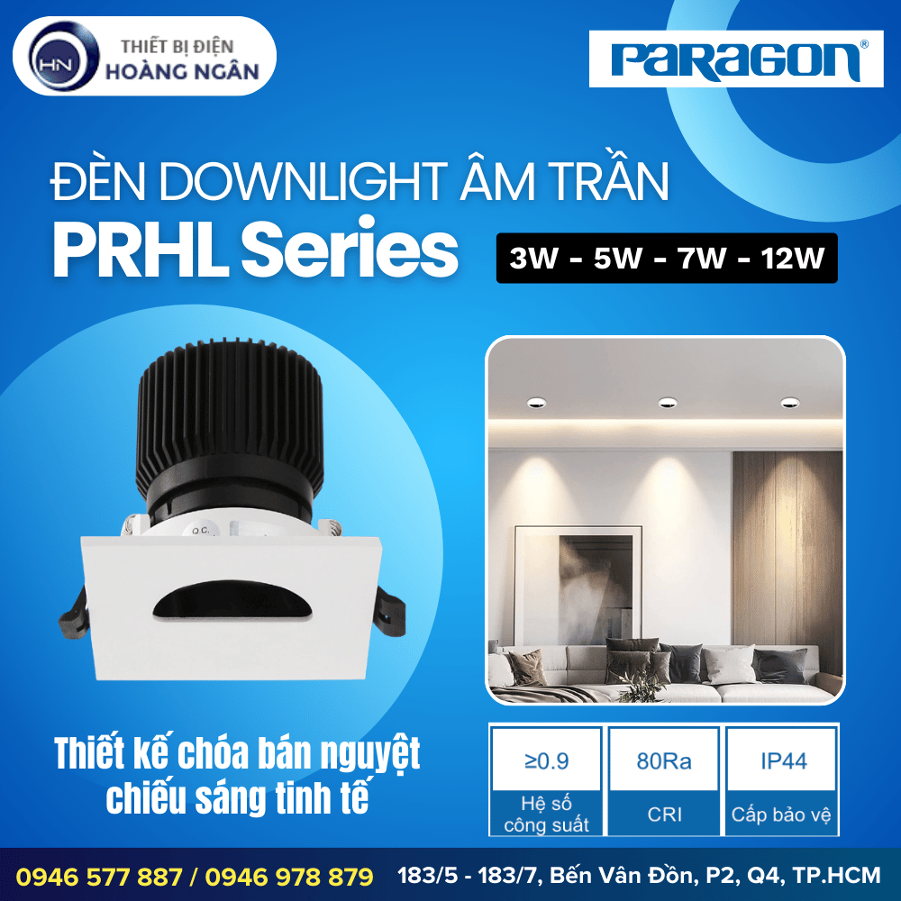 Đèn Downlight Âm Trần Paragon PRHL Series