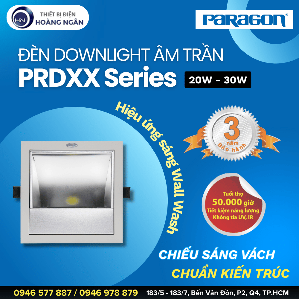 Đèn Downlight Âm Trần Paragon PRDXX Series