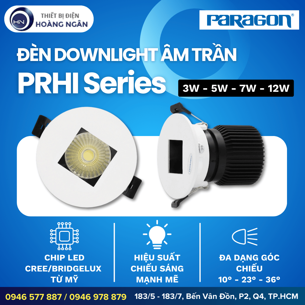 Đèn Downlight Âm Trần Paragon PRHI Series
