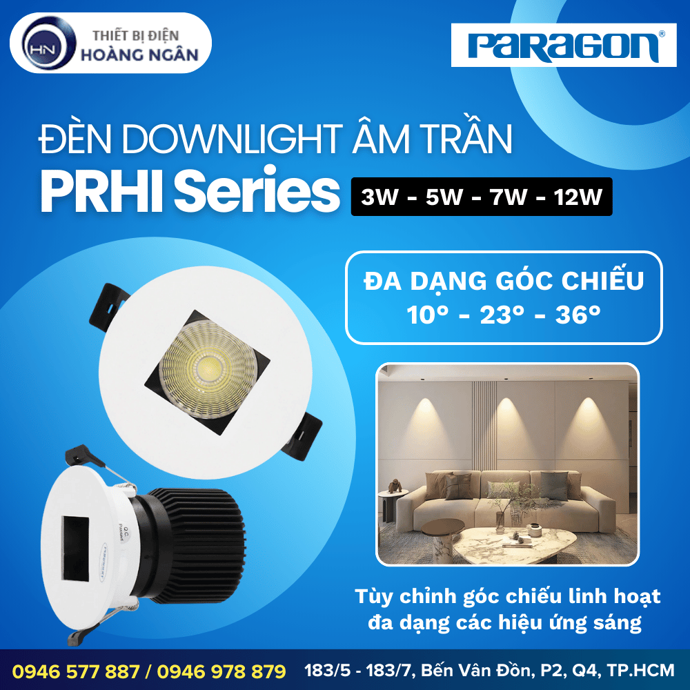 Đèn Downlight Âm Trần Paragon PRHI Series