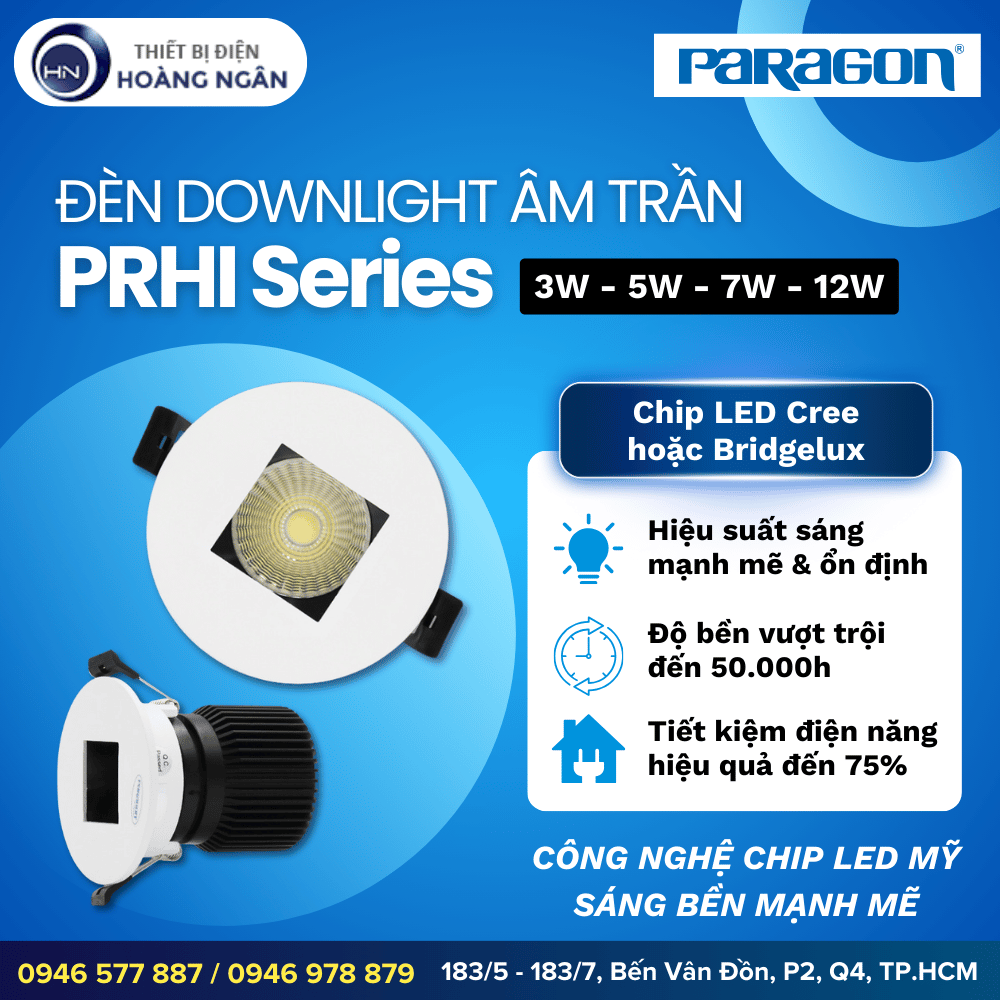 Đèn Downlight Âm Trần Paragon PRHI Series