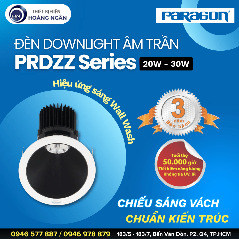Đèn Downlight Âm Trần Paragon PRDZZ Series
