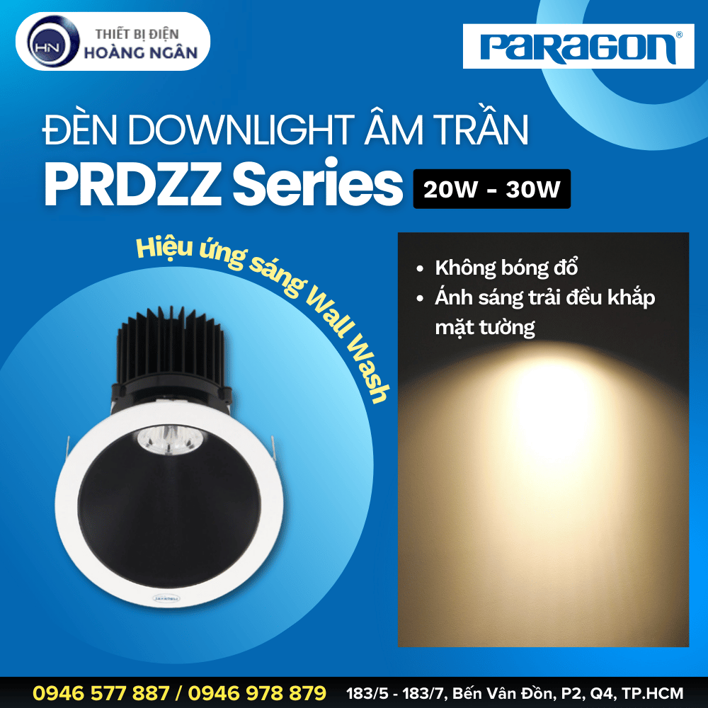 Đèn Downlight Âm Trần Paragon PRDZZ Series