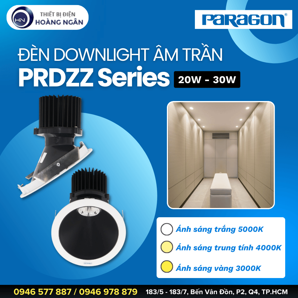 Đèn Downlight Âm Trần Paragon PRDZZ Series