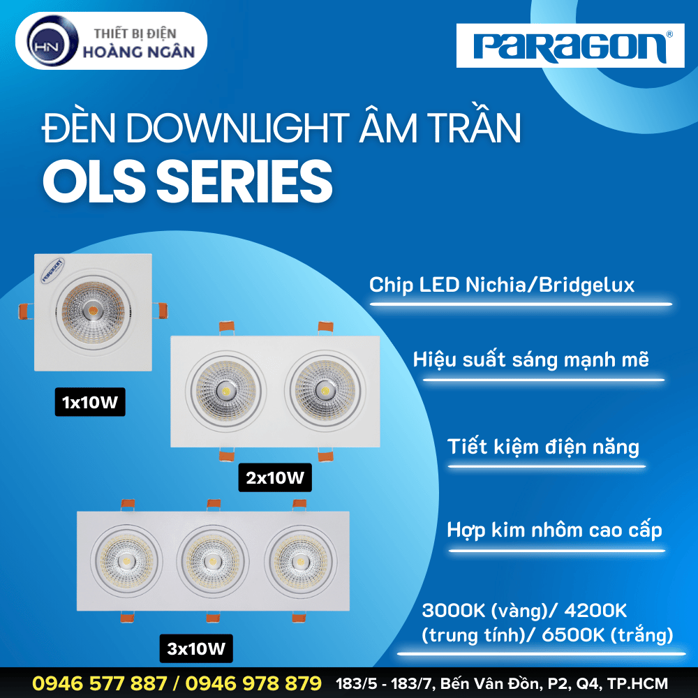Đèn Downlight Âm Trần Paragon OLS Series