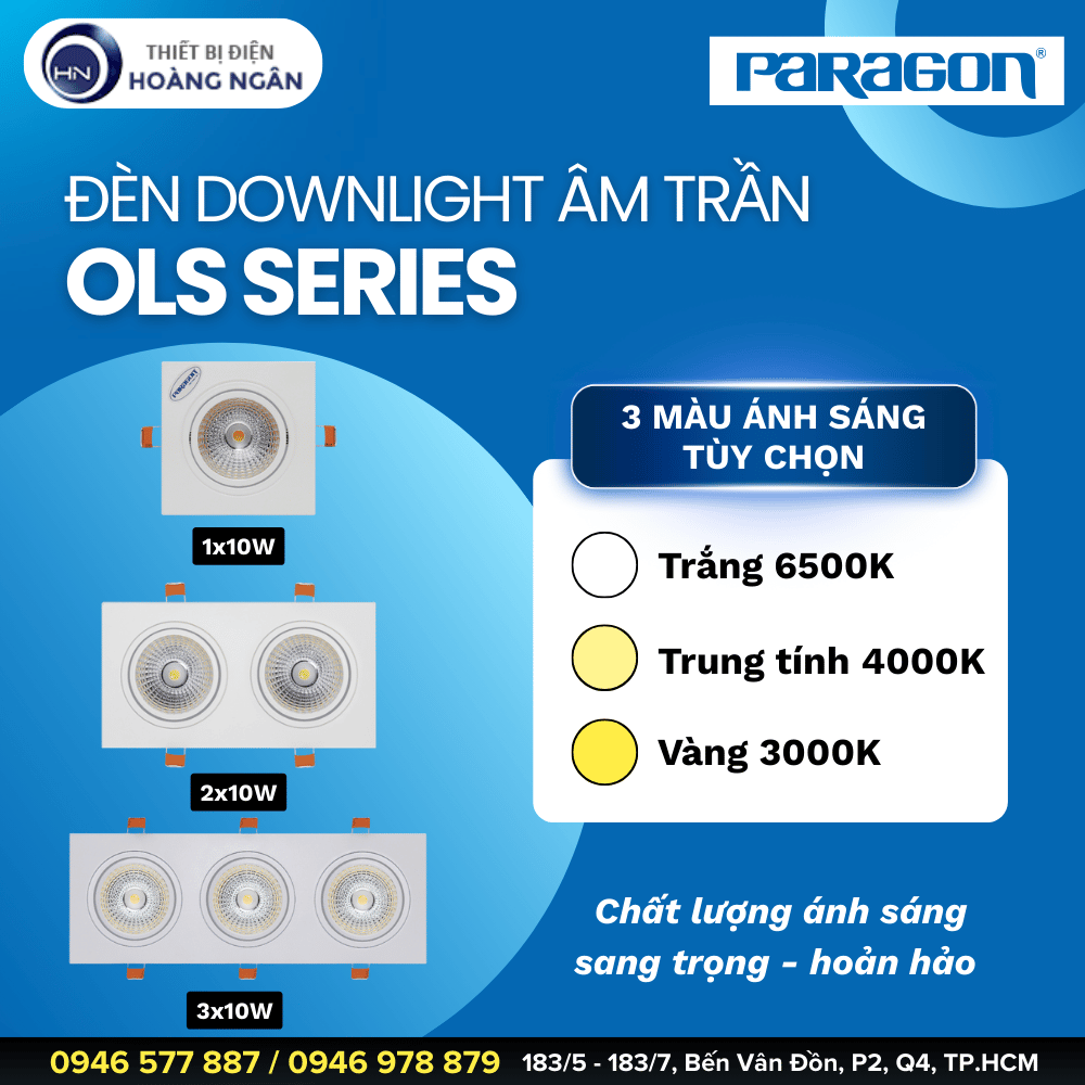 Đèn Downlight Âm Trần Paragon OLS Series