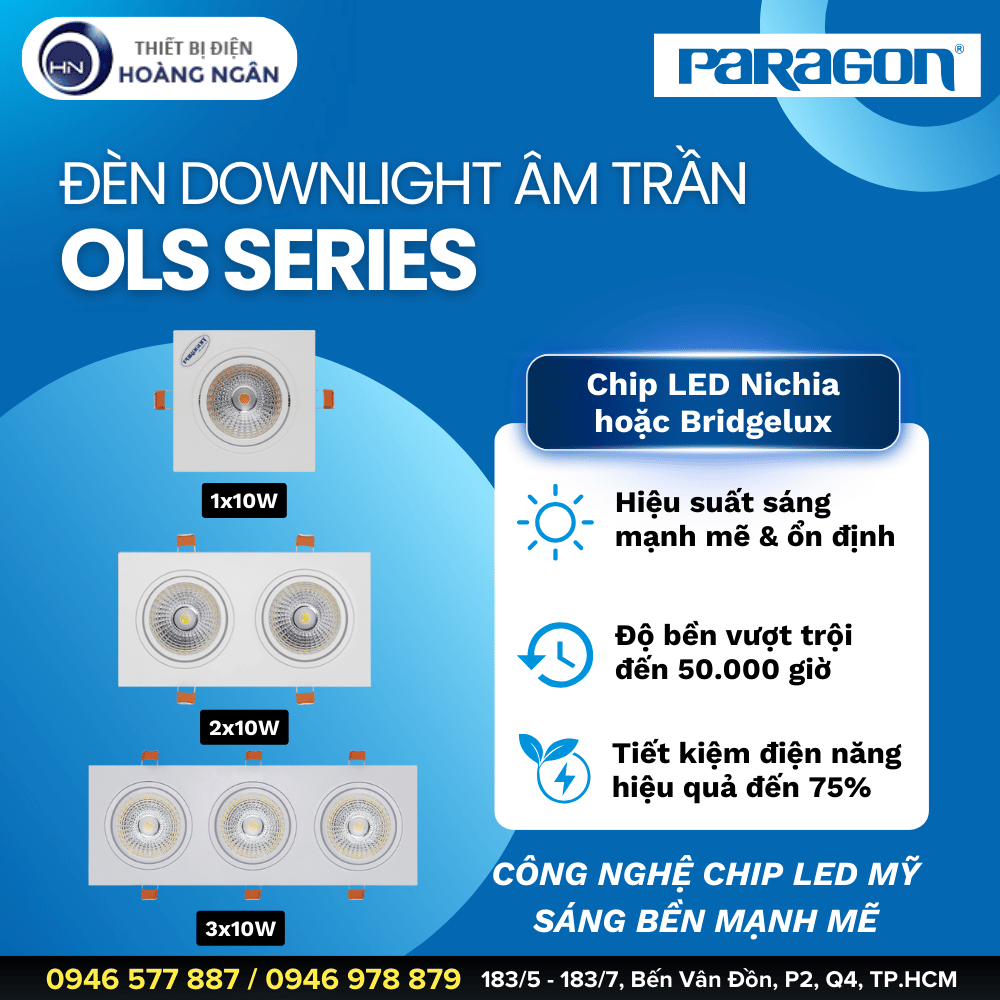 Đèn Downlight Âm Trần Paragon OLS Series