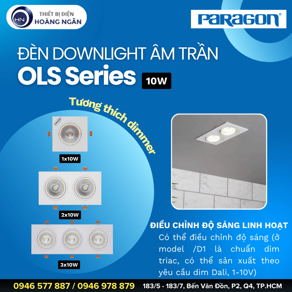 Đèn Downlight Âm Trần Paragon OLS Series